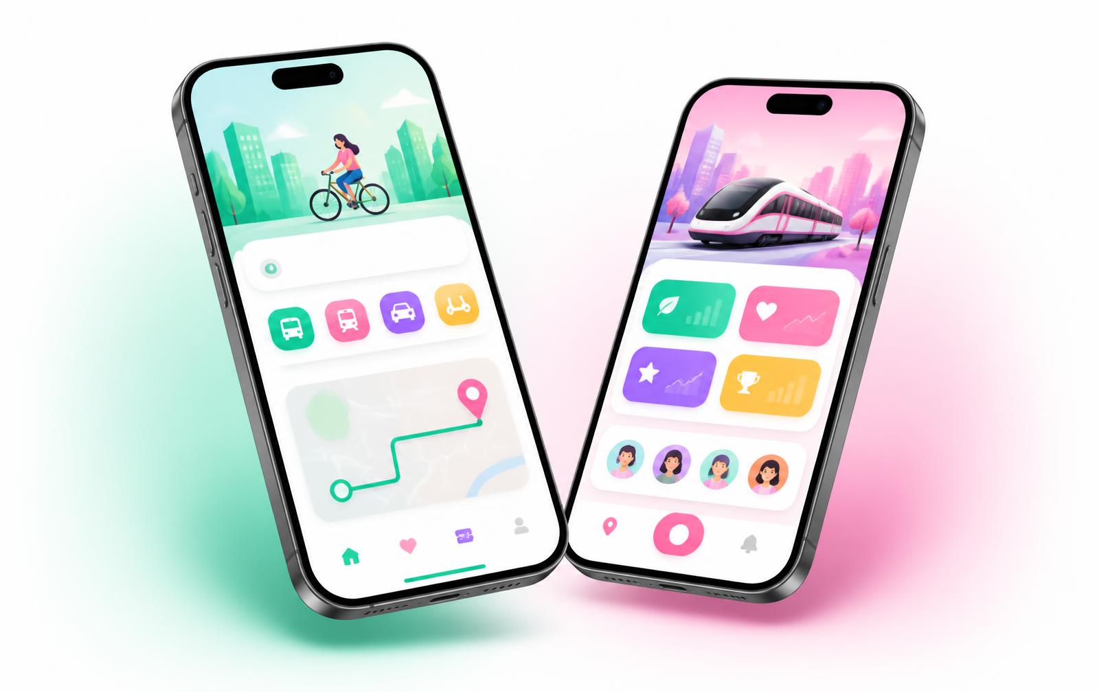 Designexempel: mobilanpassad sida för lokal verksamhet med kontakt och karta